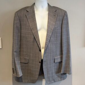 Canali Houndstooth Jacket in Black and White